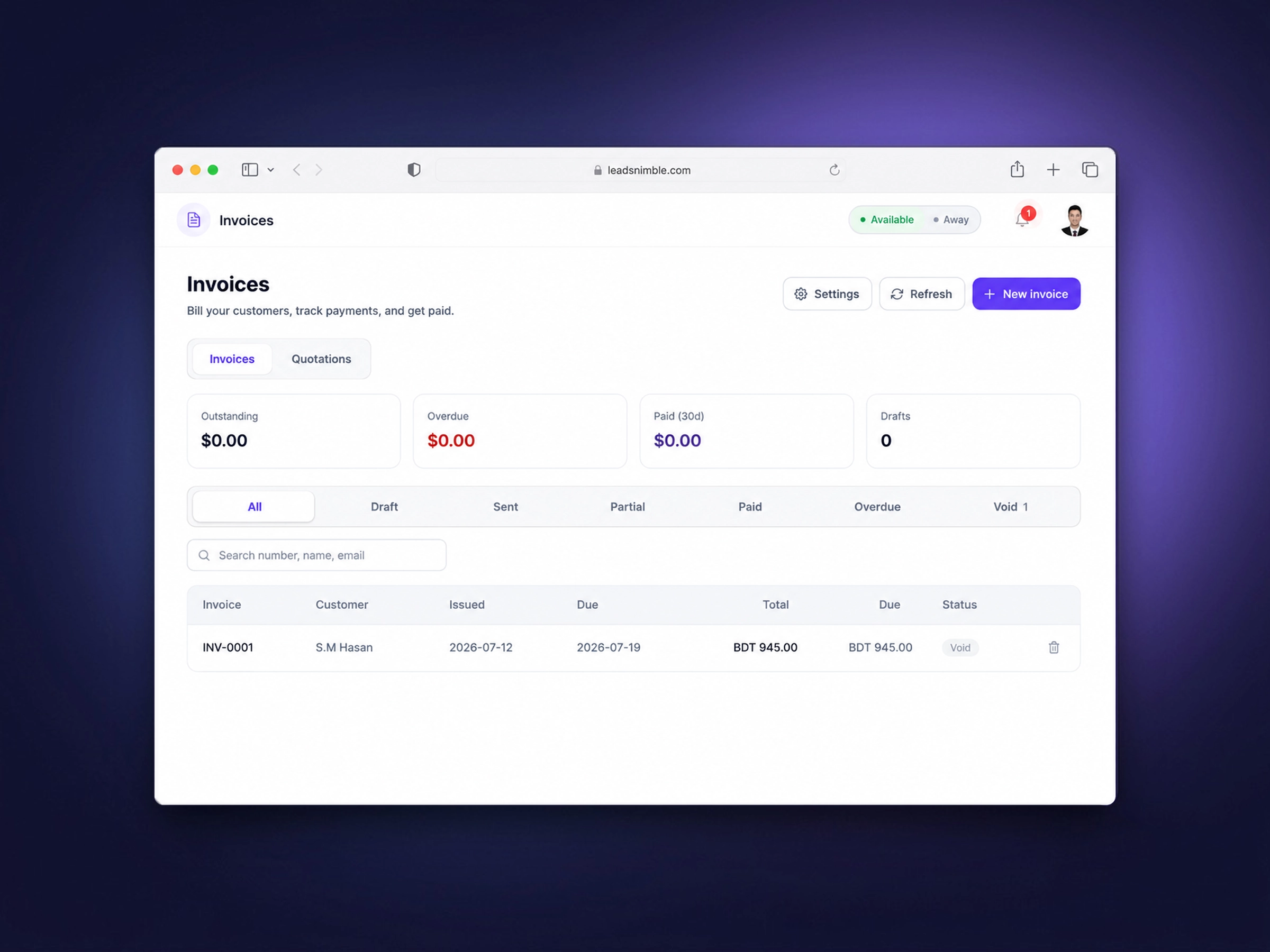 Invoicing & Payments