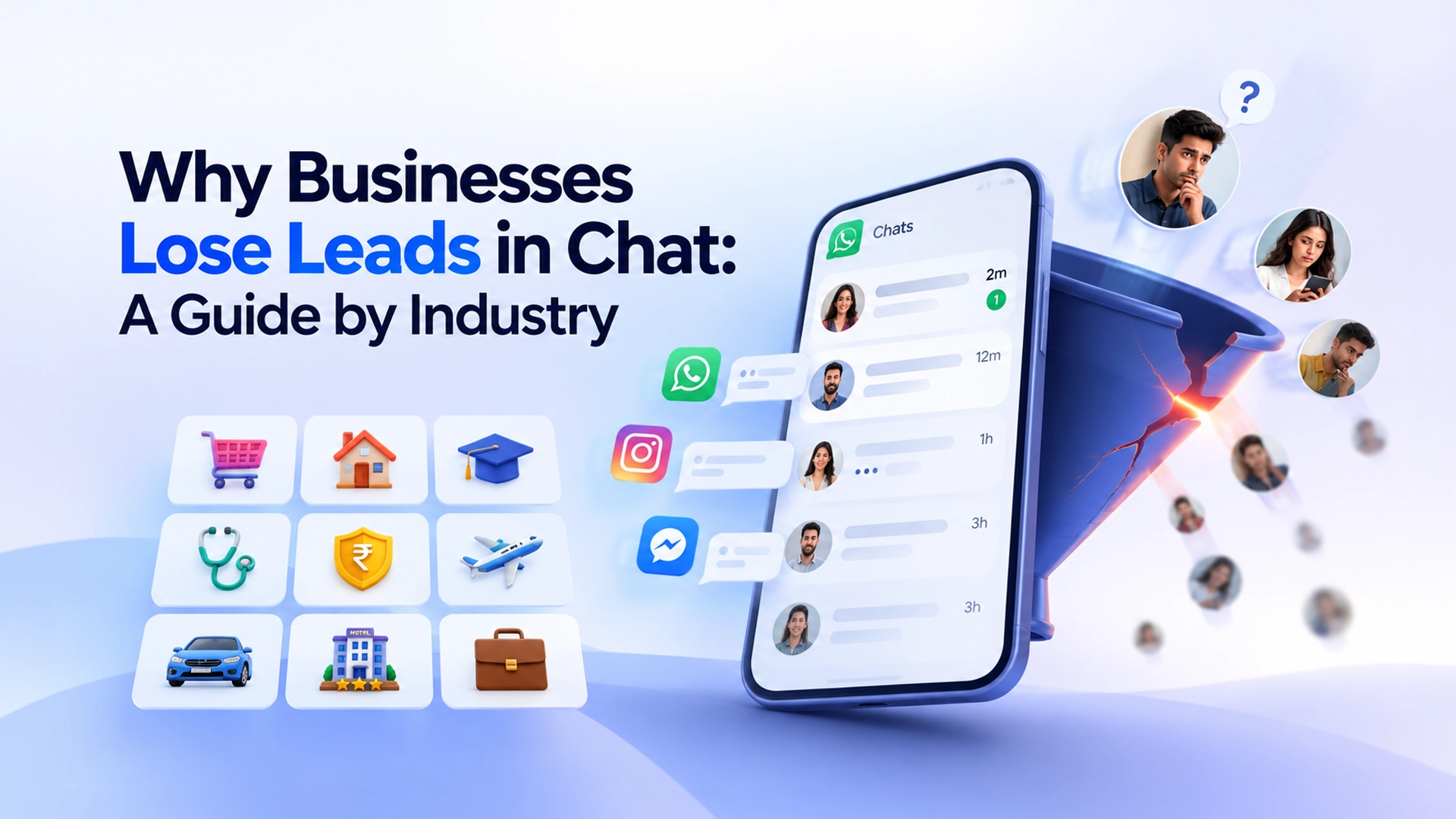 Why businesses lose leads in chat across nine industries