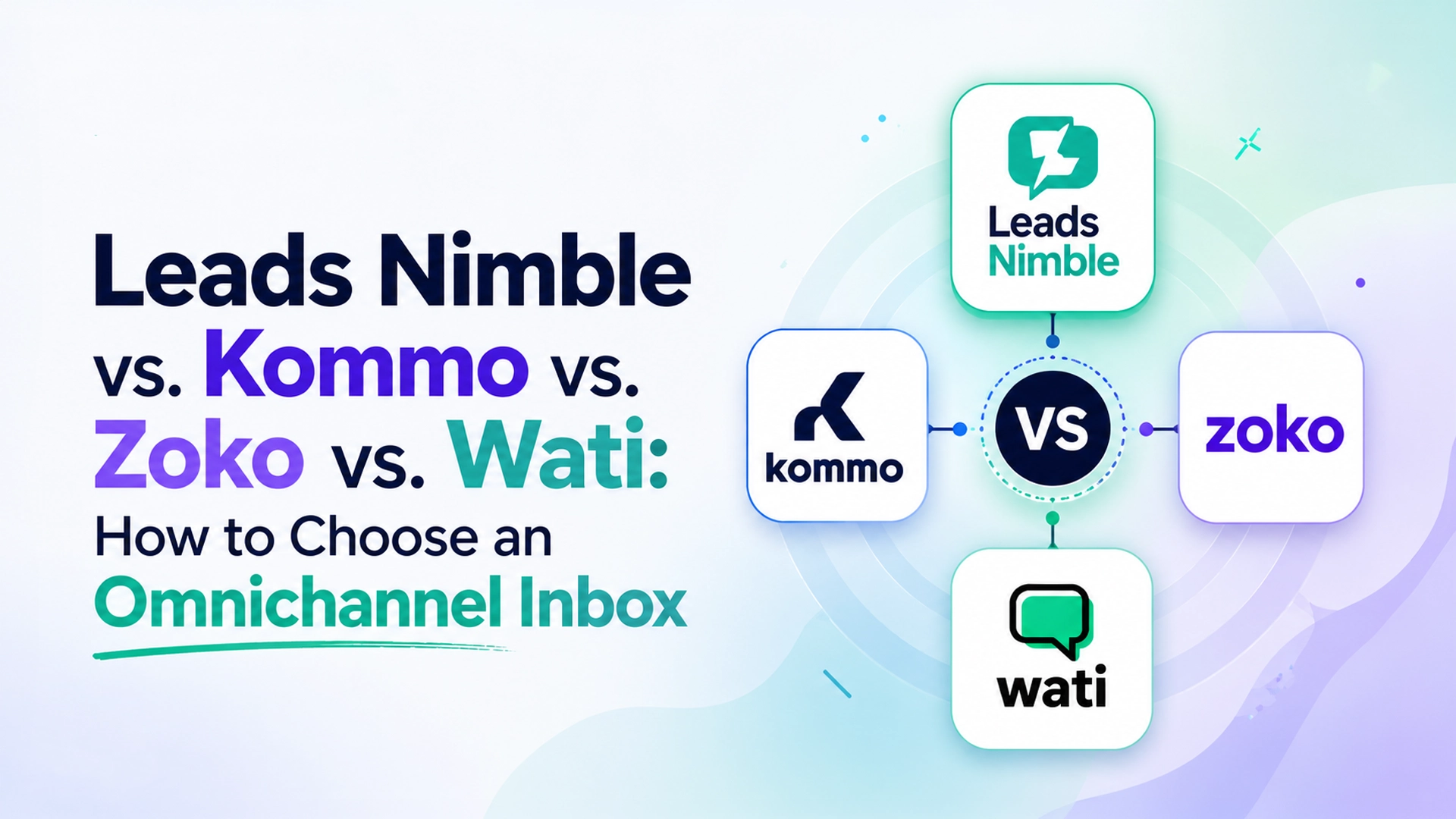WhatsApp CRM comparison: Leads Nimble vs Kommo vs Zoko vs Wati