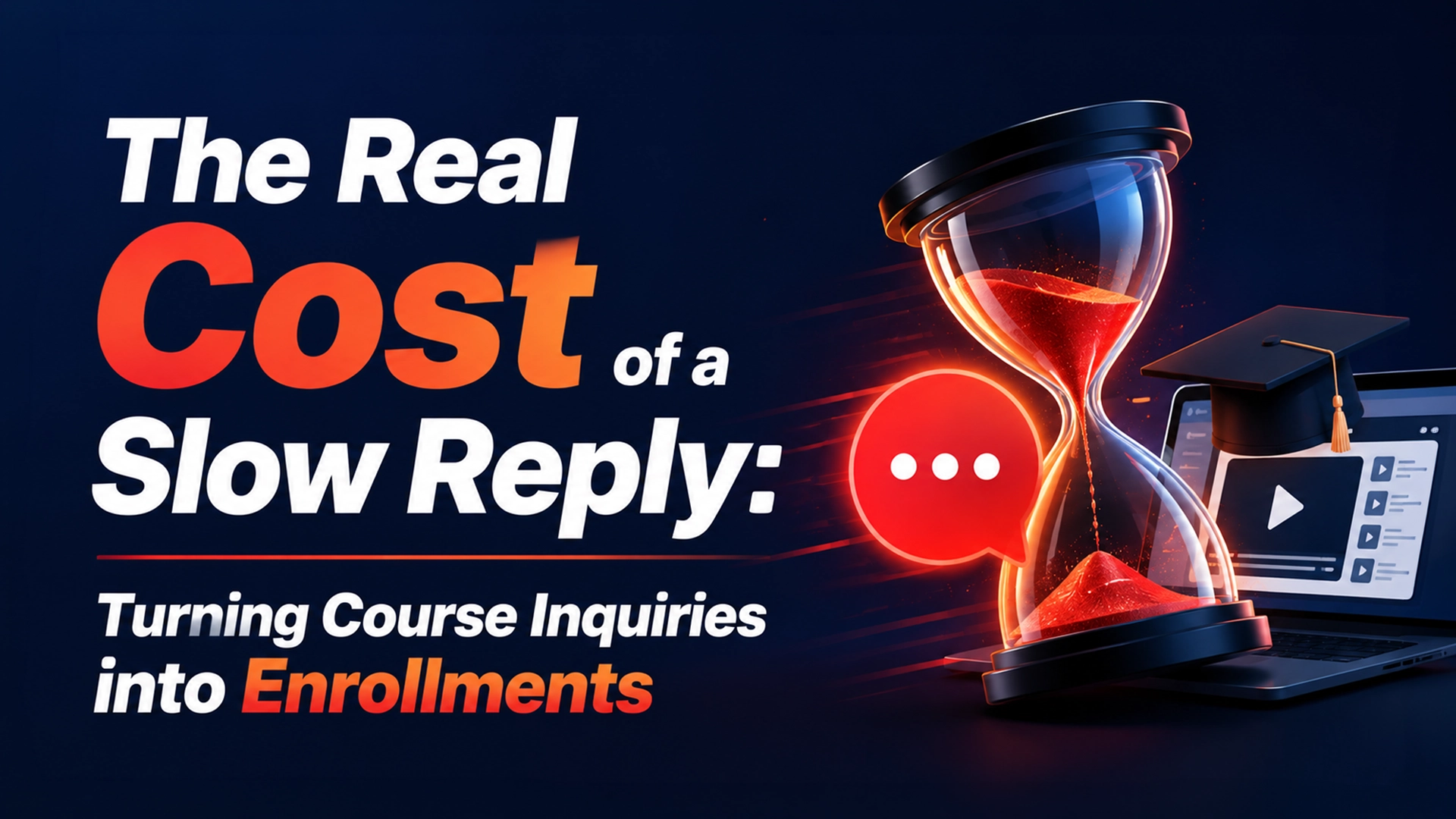The real cost of a slow reply to a course enrollment inquiry